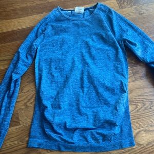 Myprotein seamless long sleeve blue top